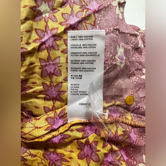 Free People Rare Feelings XS Maxi Dress Goldenrod Orange Peasant Prairi… - Picture 14 of 16